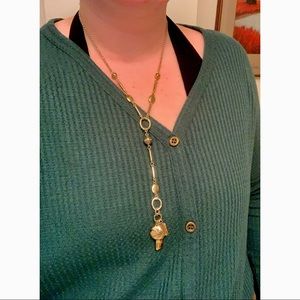 Chico’s Gold Chain and Charm Necklace